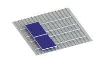 Standing Seam Solar Roof Mounting System with Rail